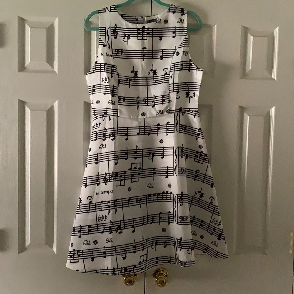 Specialty music note dress